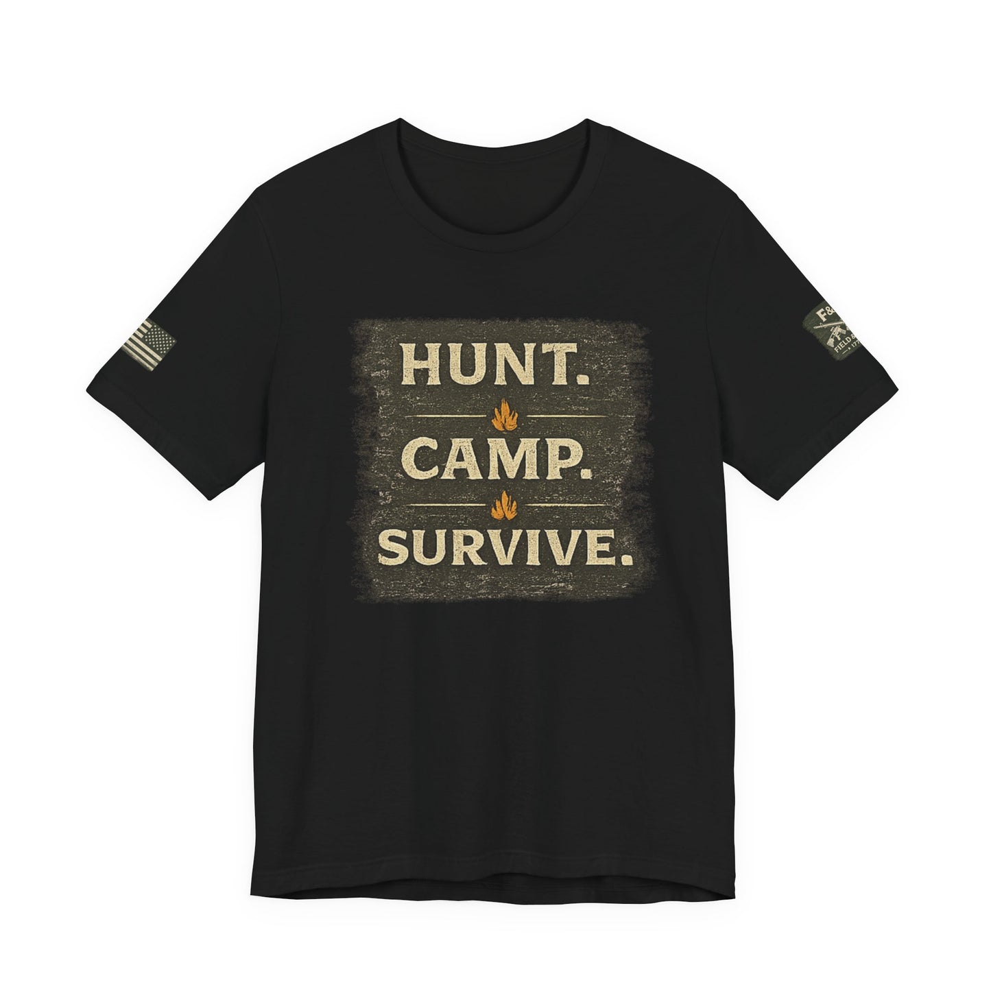 Hunt Camp Survive Unisex Jersey Short Sleeve Tee