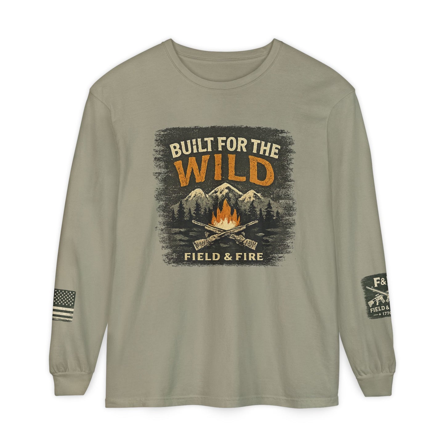 Built For The Wild Unisex Garment-dyed Long Sleeve T-Shirt