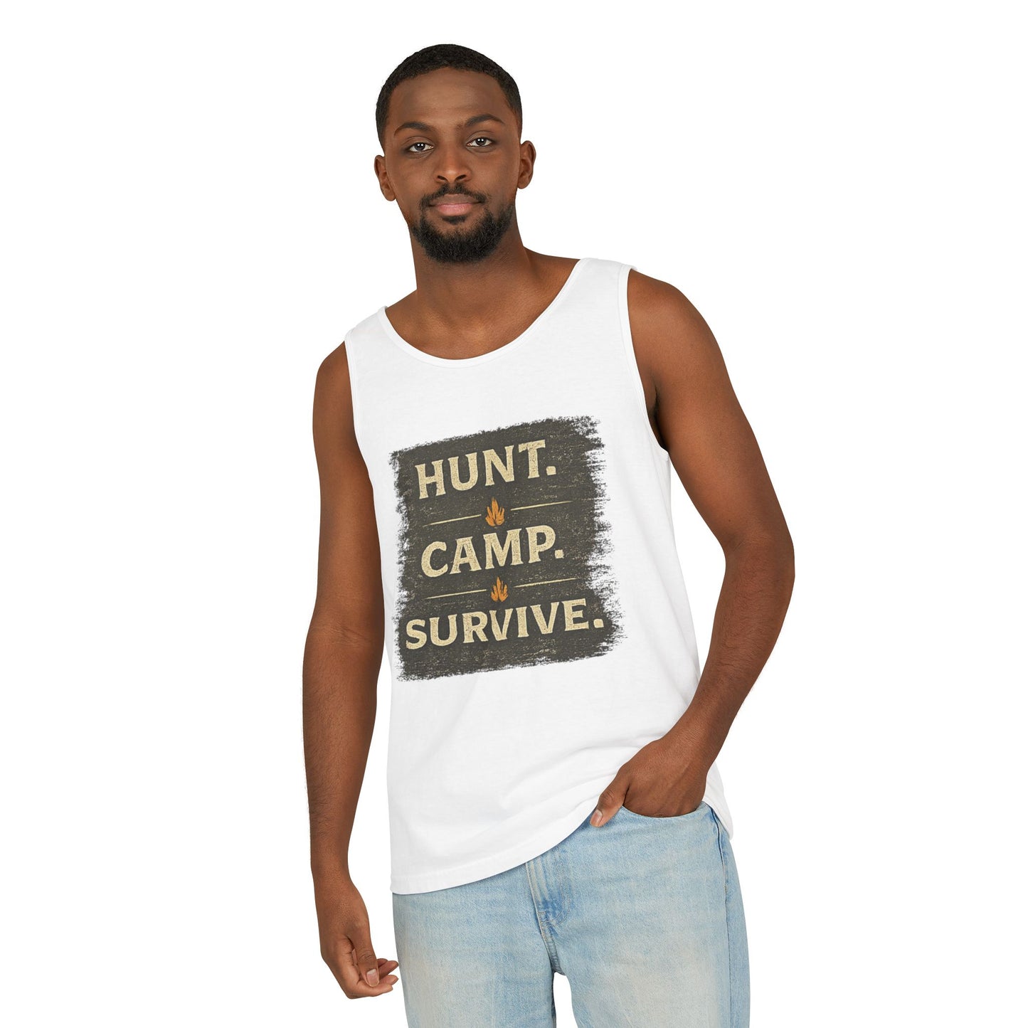 Hunt Camp Survive Unisex Garment-Dyed Tank Top