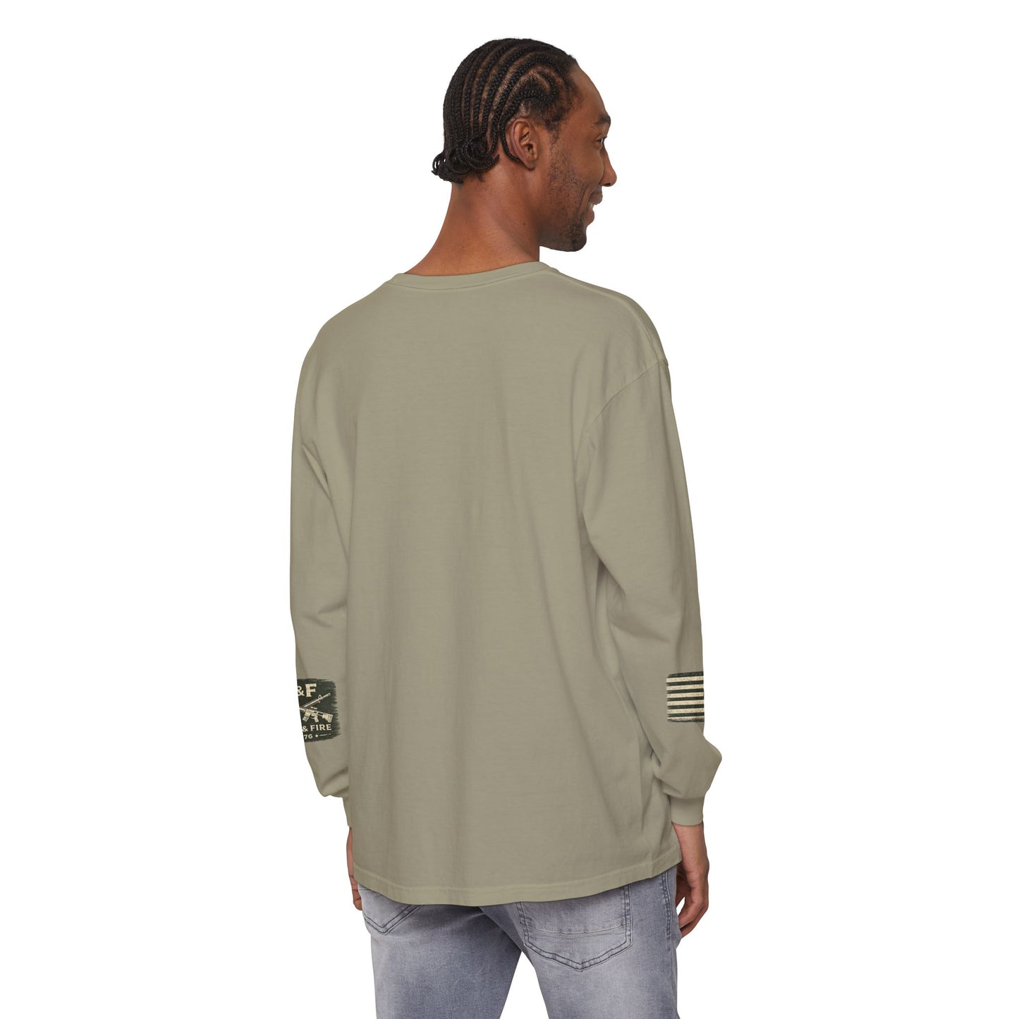 Tested By Fire Unisex Garment-dyed Long Sleeve T-Shirt
