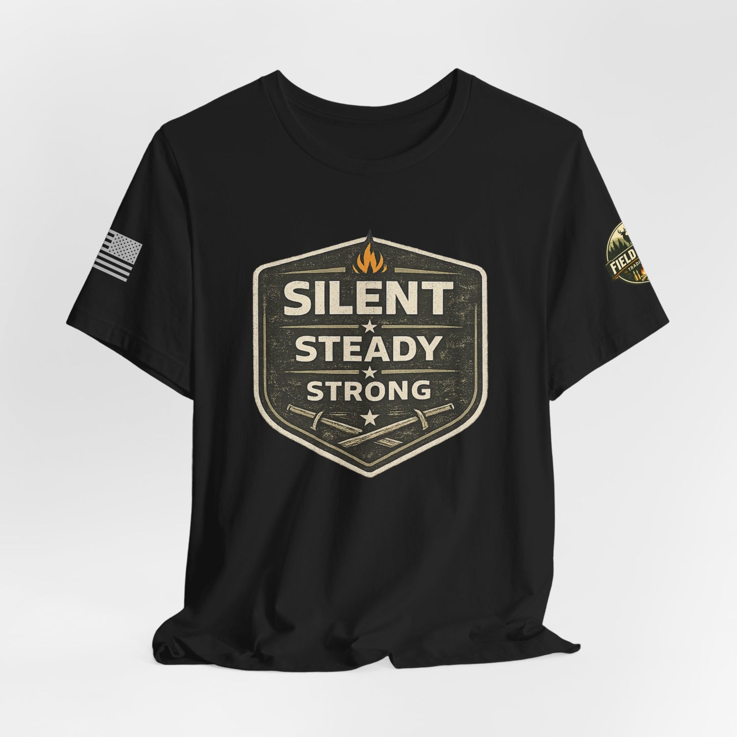 Silent Steady Strong Unisex Jersey Short Sleeve Tee