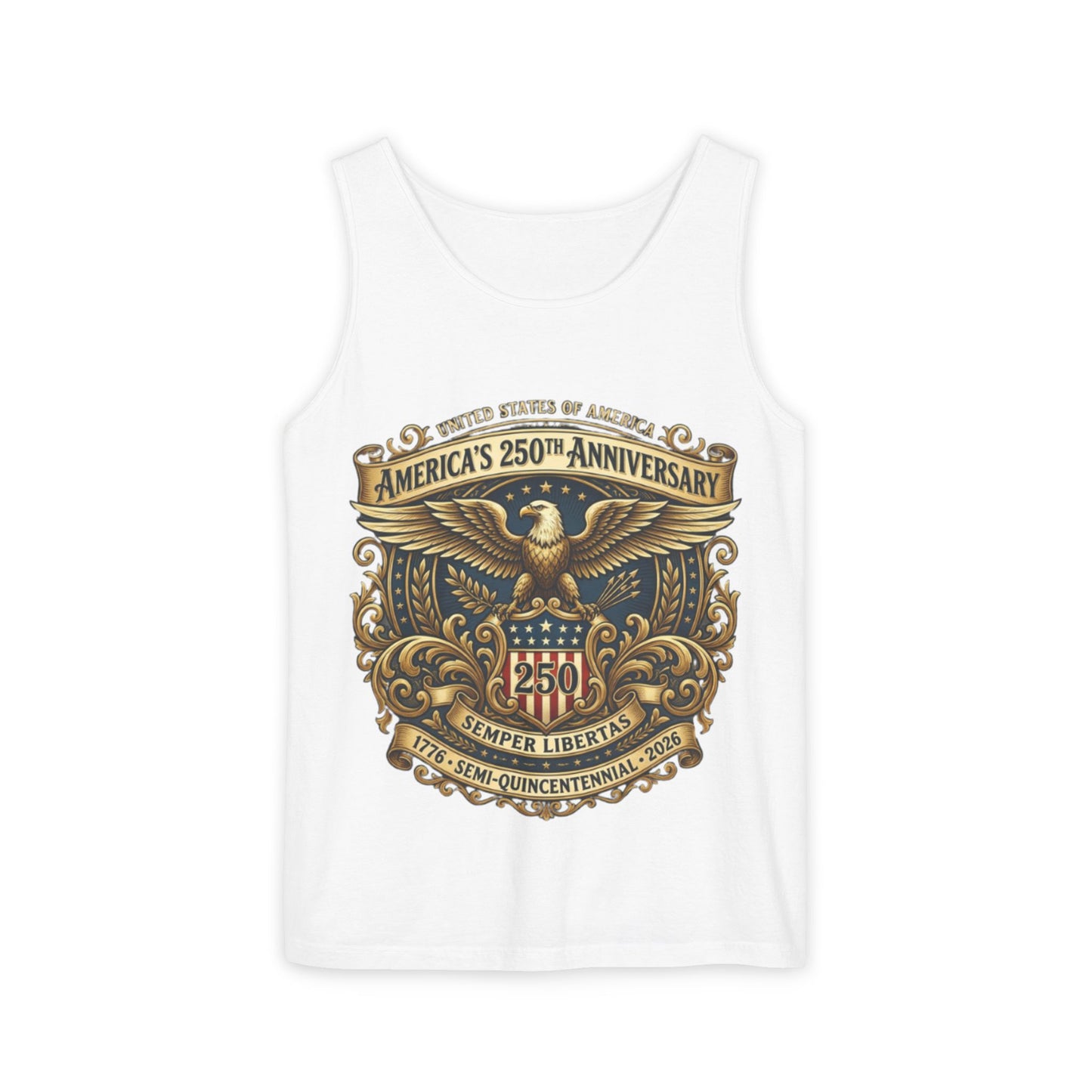USA 250th Anniversary Unisex Garment-Dyed Tank Top