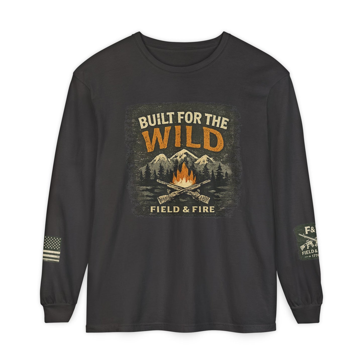 Built For The Wild Unisex Garment-dyed Long Sleeve T-Shirt