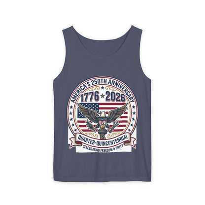 Happy 250th MERICA! Unisex Garment-Dyed Tank Top