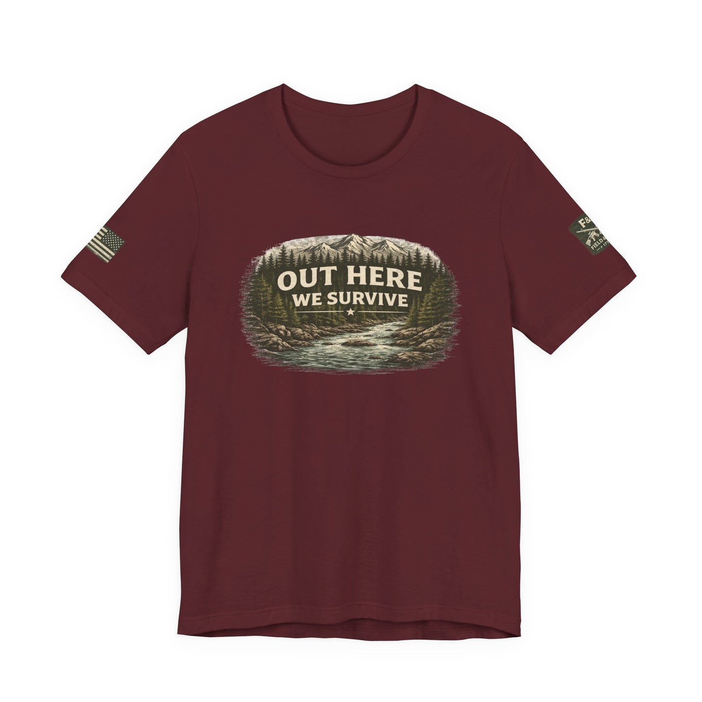 Out Here We Survive Unisex Jersey Short Sleeve Tee