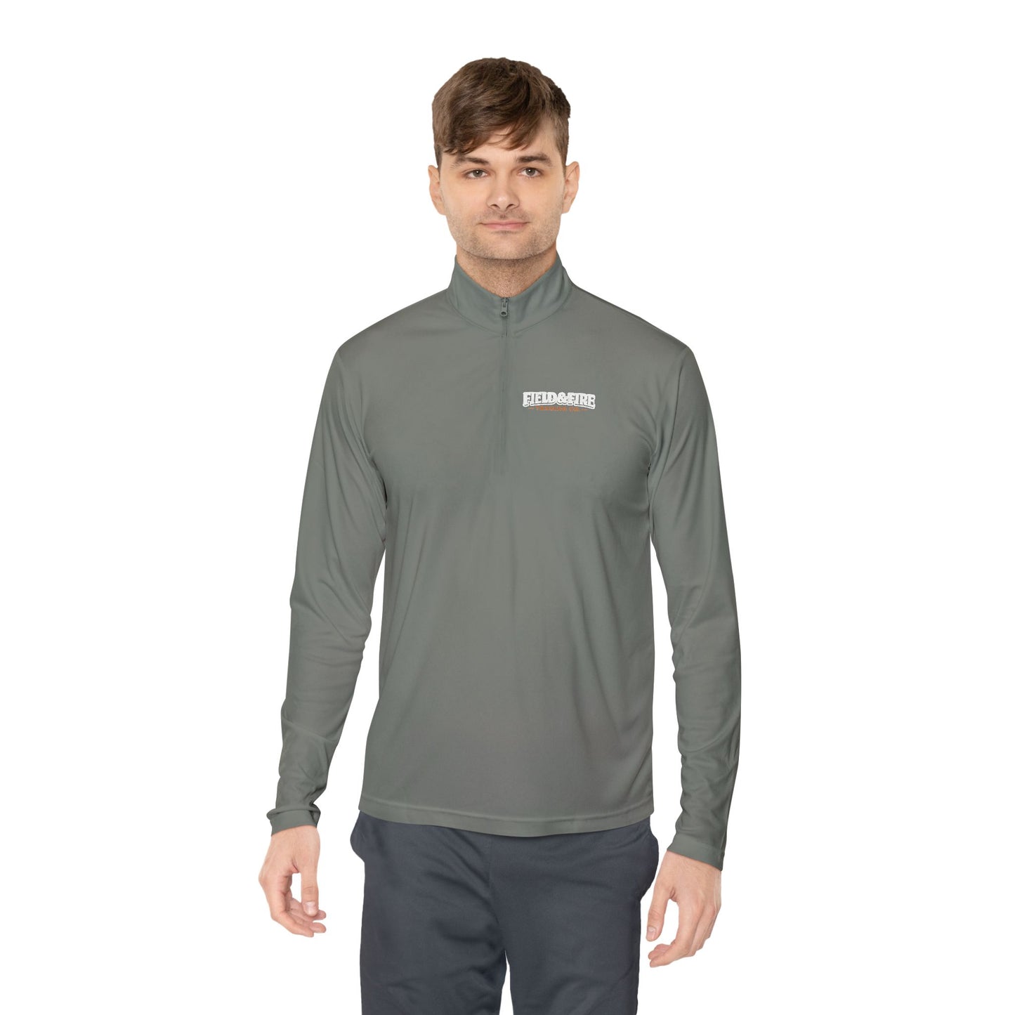 Field & Fire Trading Co Word Logo Unisex Quarter Zip Pullover