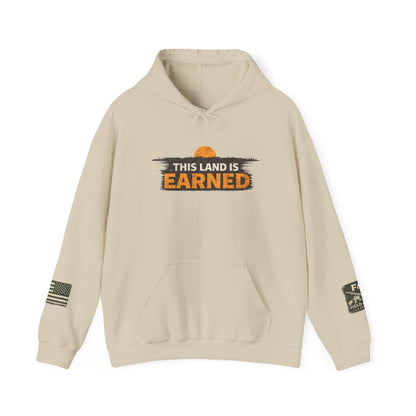 The Land Is Earned Unisex Heavy Blend™ Hooded Sweatshirt