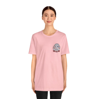 FNF Medallion Unisex Jersey Short Sleeve Tee - Red & Blue Design