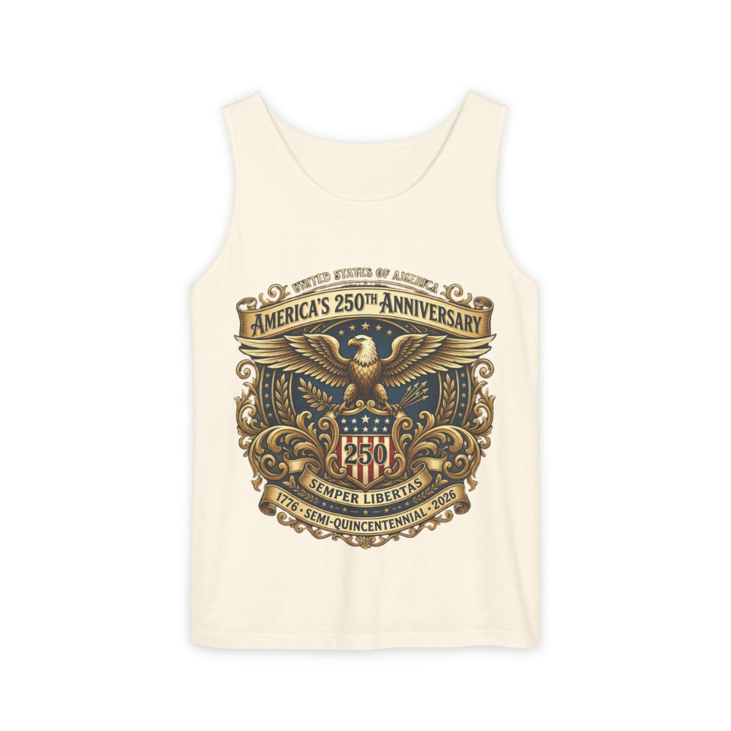 USA 250th Anniversary Unisex Garment-Dyed Tank Top