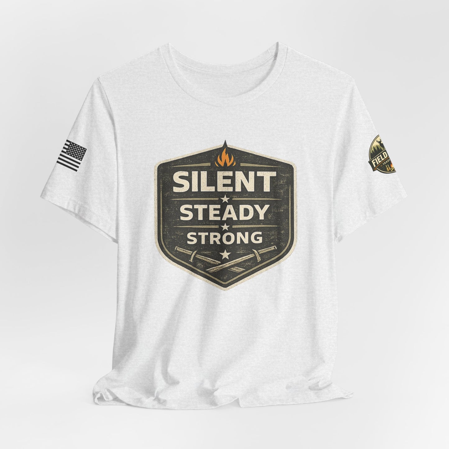 Silent Steady Strong Unisex Jersey Short Sleeve Tee