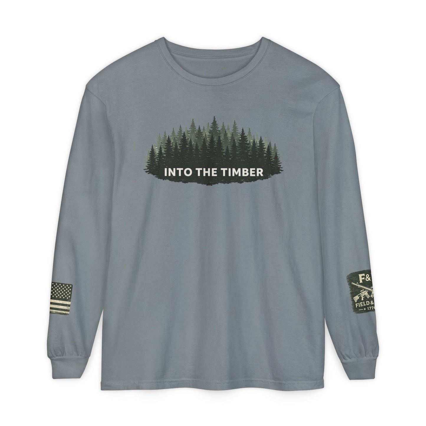 Into The Timber Unisex Garment-dyed Long Sleeve T-Shirt