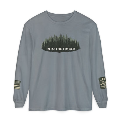 Into The Timber Unisex Garment-dyed Long Sleeve T-Shirt