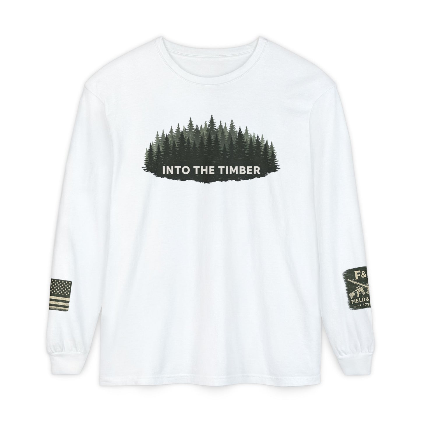 Into The Timber Unisex Garment-dyed Long Sleeve T-Shirt