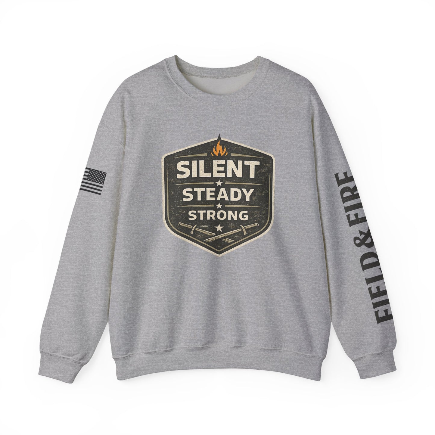 Silent Steady Strong Unisex Heavy Blend™ Crewneck Sweatshirt