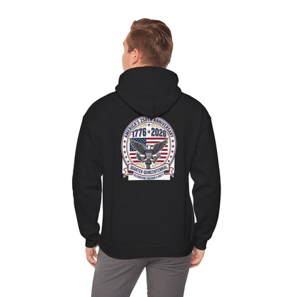 Happy 250th MERICA! Unisex Heavy Blend™ Hooded Sweatshirt