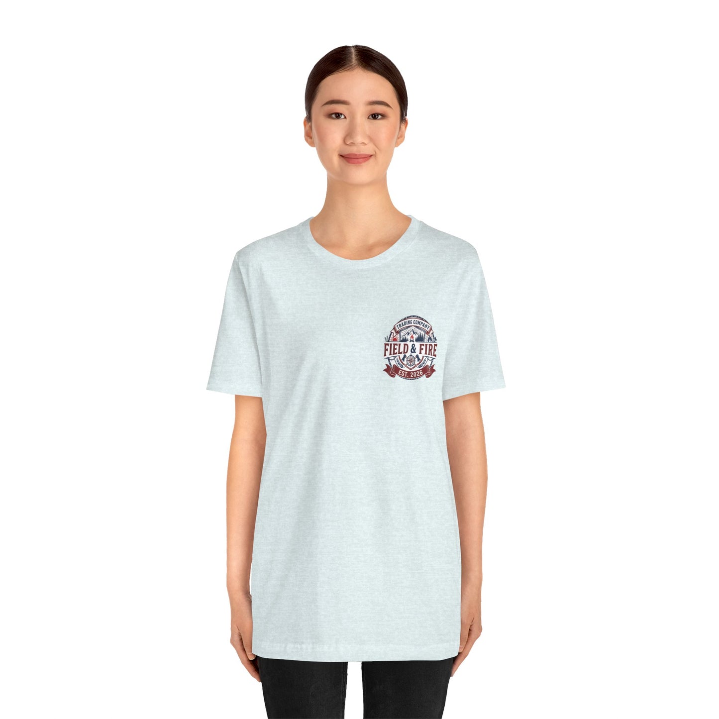 FNF Medallion Unisex Jersey Short Sleeve Tee - Red & Blue Design