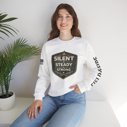 Silent Steady Strong Unisex Heavy Blend™ Crewneck Sweatshirt