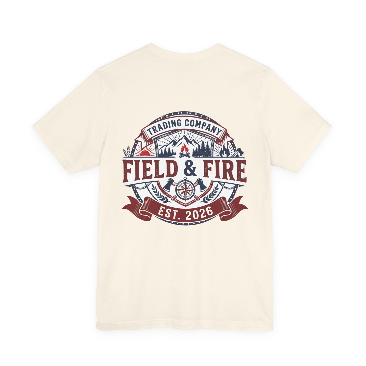 FNF Medallion Unisex Jersey Short Sleeve Tee - Red & Blue Design