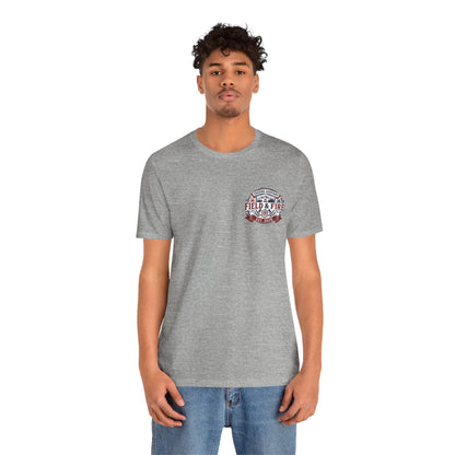 FNF Medallion Unisex Jersey Short Sleeve Tee - Red & Blue Design