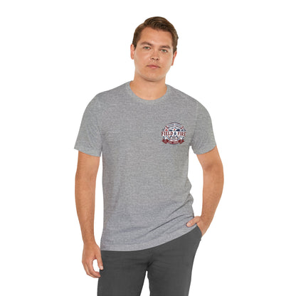 FNF Medallion Unisex Jersey Short Sleeve Tee - Red & Blue Design