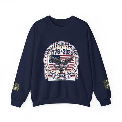 Happy 250th MERICA! Unisex Heavy Blend™ Crewneck Sweatshirt