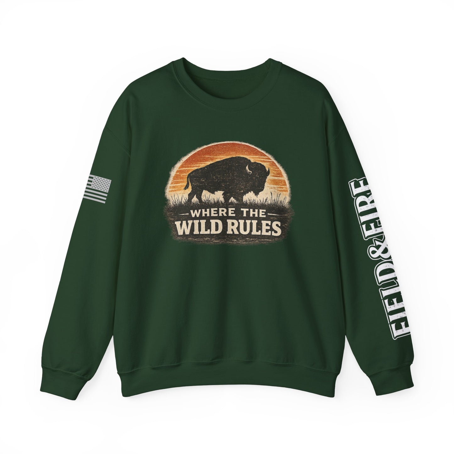 Where The Wild Rules Unisex Heavy Blend™ Crewneck Sweatshirt