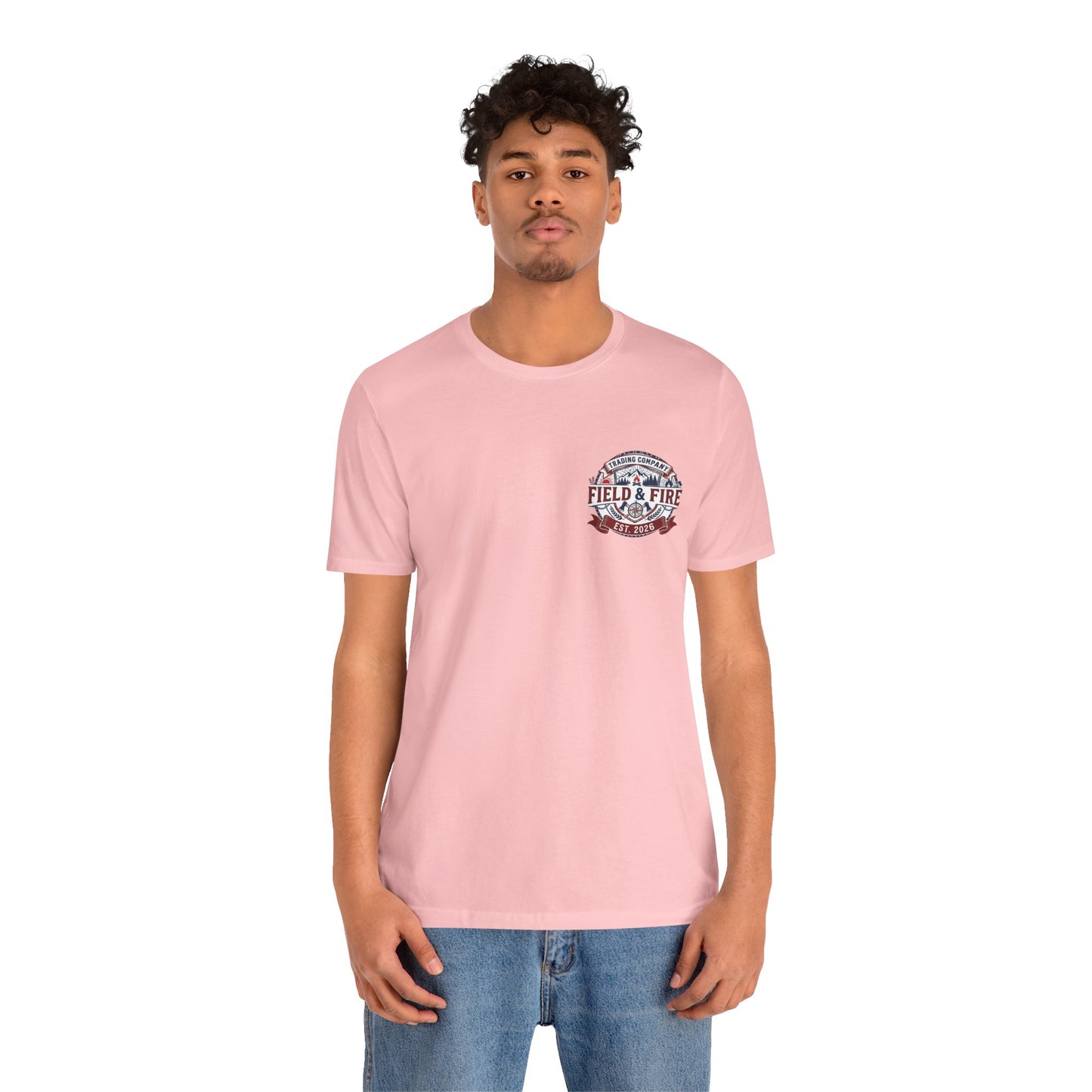 FNF Medallion Unisex Jersey Short Sleeve Tee - Red & Blue Design