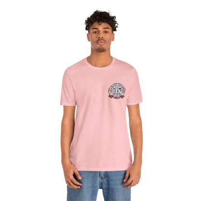 FNF Medallion Unisex Jersey Short Sleeve Tee - Red & Blue Design