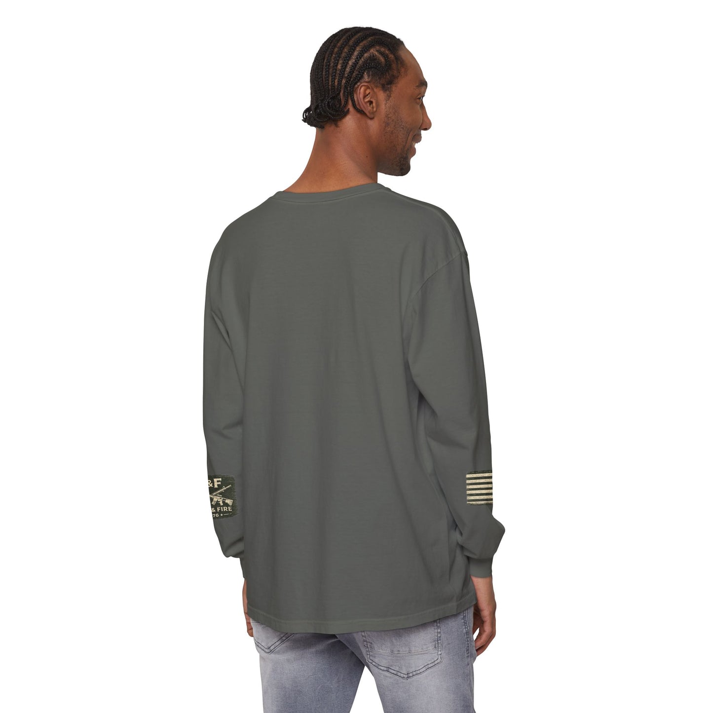 Tested By Fire Unisex Garment-dyed Long Sleeve T-Shirt