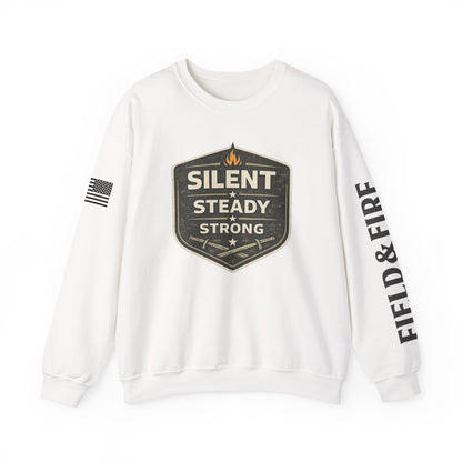 Silent Steady Strong Unisex Heavy Blend™ Crewneck Sweatshirt