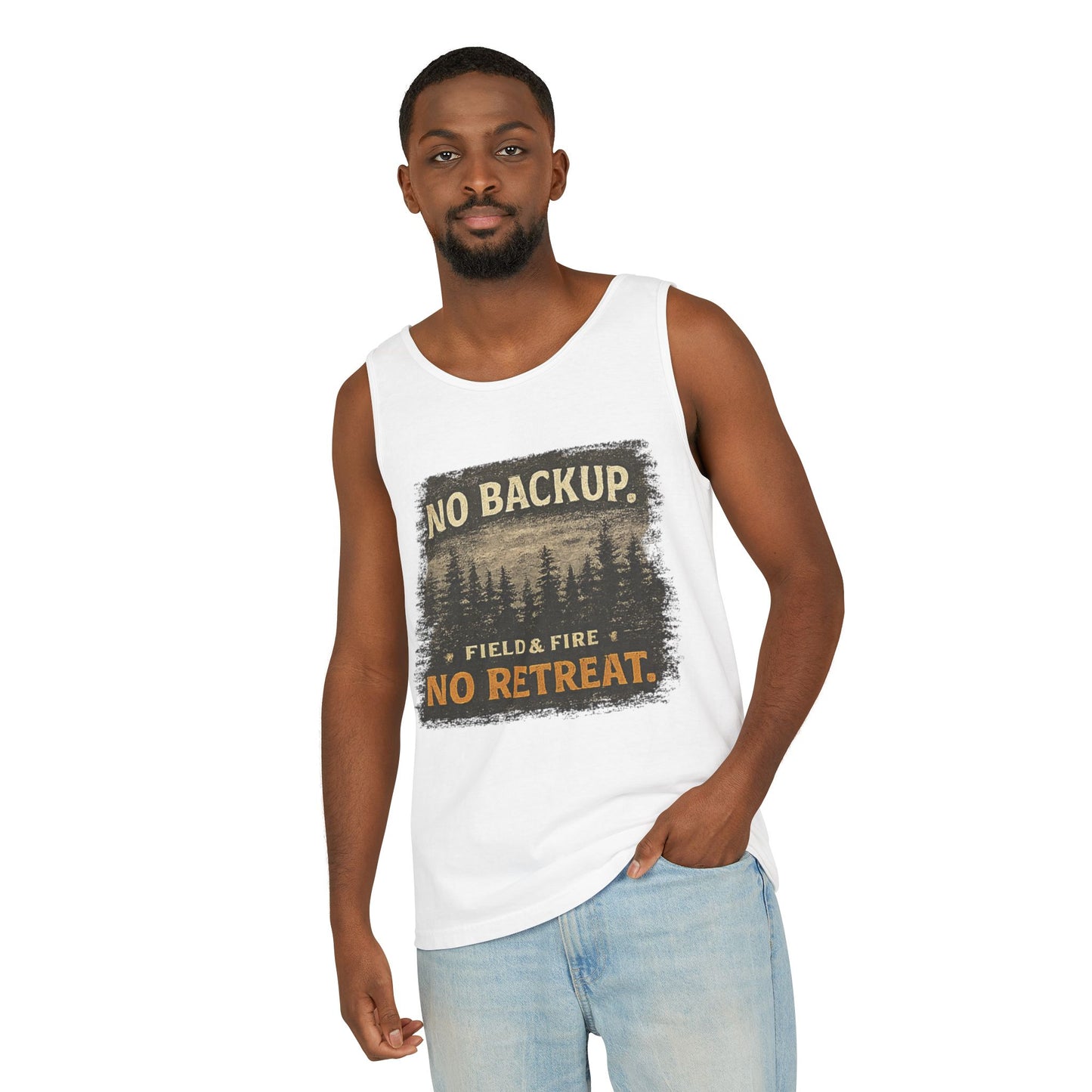 No Backup Unisex Garment-Dyed Tank Top