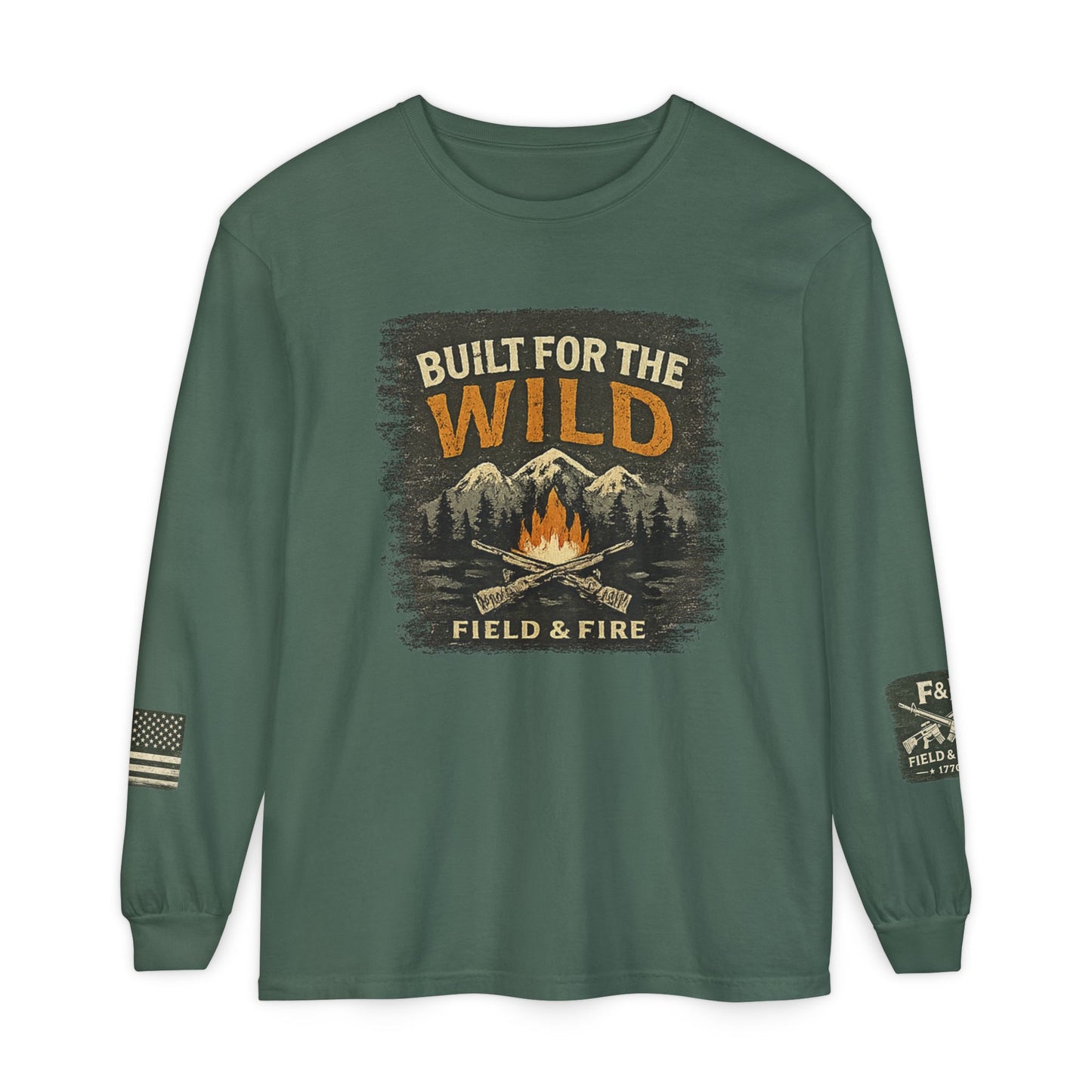 Built For The Wild Unisex Garment-dyed Long Sleeve T-Shirt