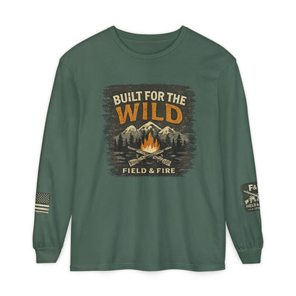 Built For The Wild Unisex Garment-dyed Long Sleeve T-Shirt