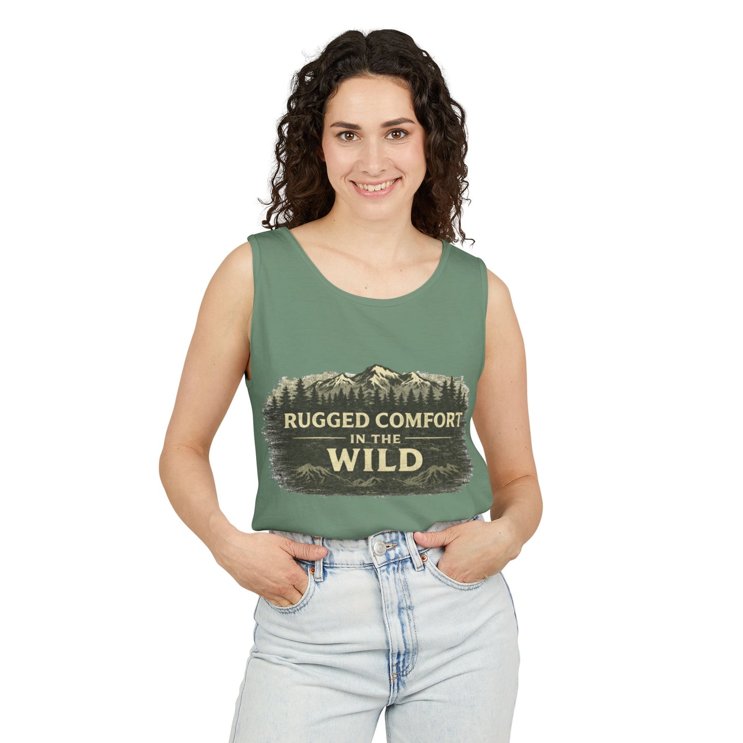 Rugged Comfort In The Wild Unisex Garment-Dyed Tank Top