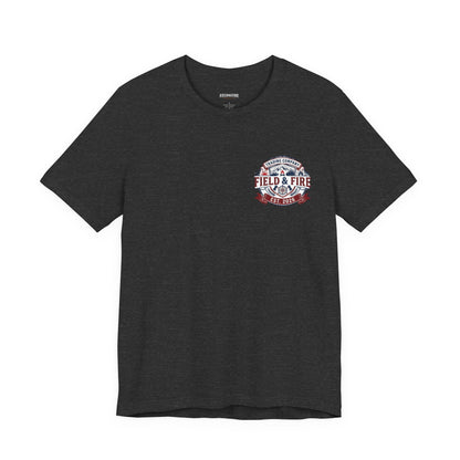 FNF Medallion Unisex Jersey Short Sleeve Tee - Red & Blue Design