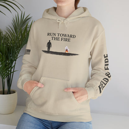 Run Toward The Fire Unisex Heavy Blend™ Hooded Sweatshirt
