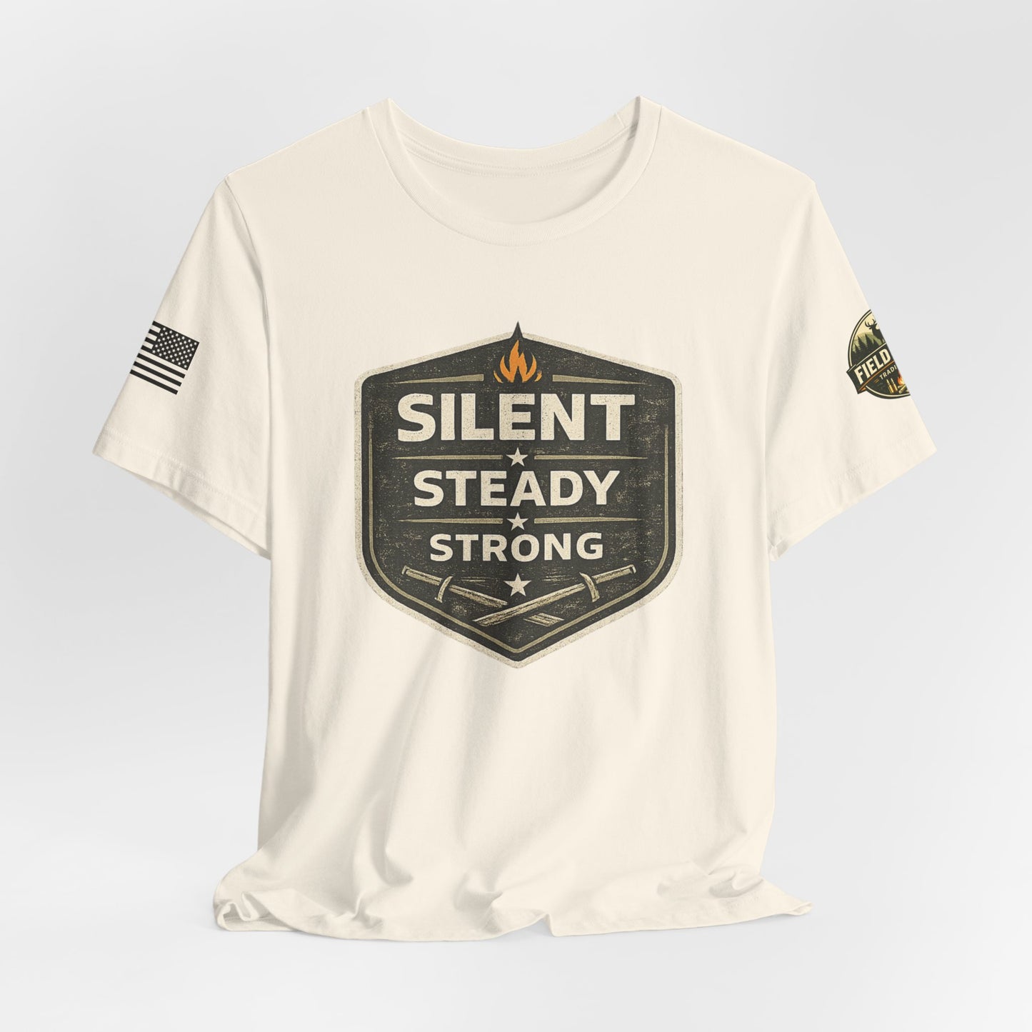 Silent Steady Strong Unisex Jersey Short Sleeve Tee
