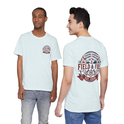 FNF Medallion Unisex Jersey Short Sleeve Tee - Red & Blue Design