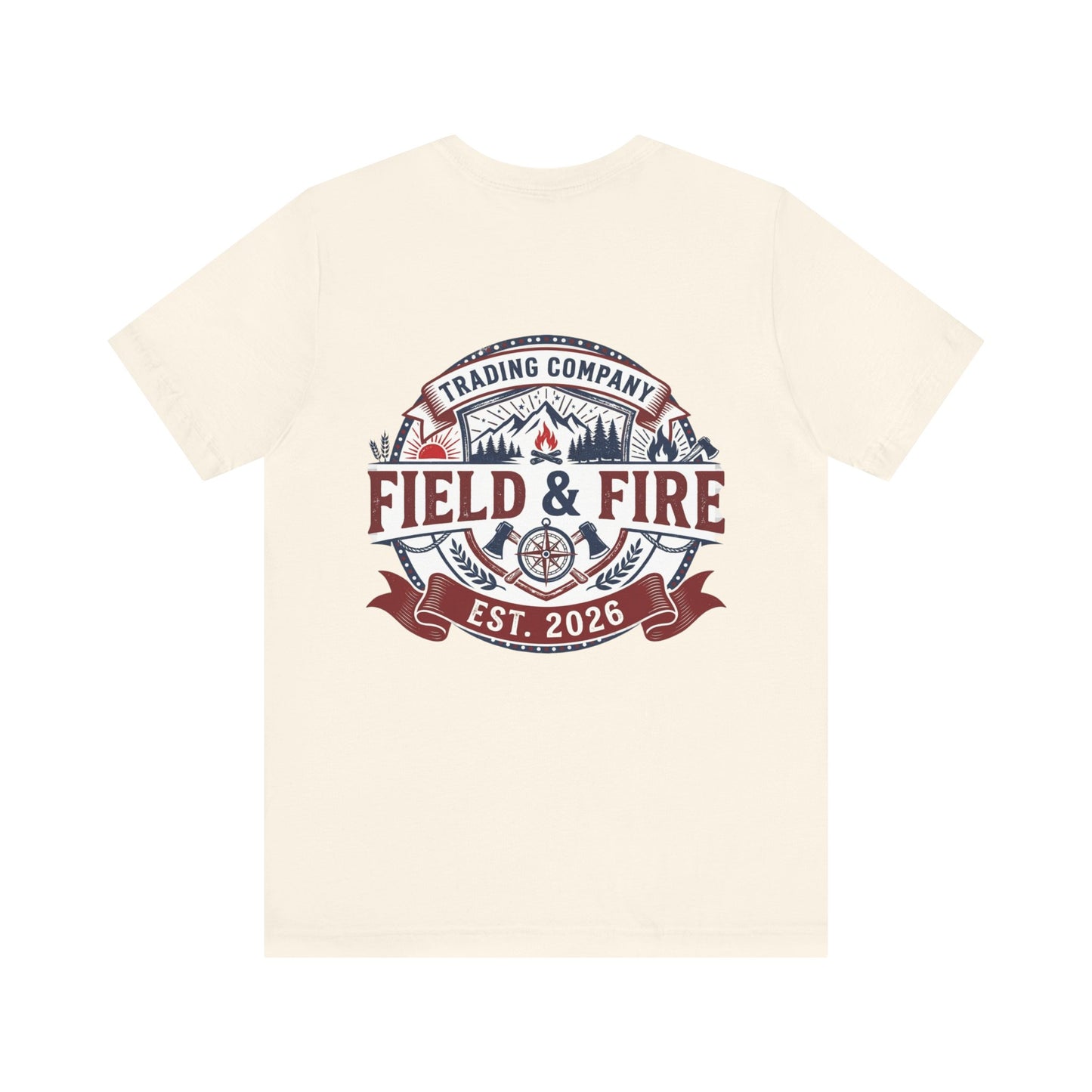 FNF Medallion Unisex Jersey Short Sleeve Tee - Red & Blue Design