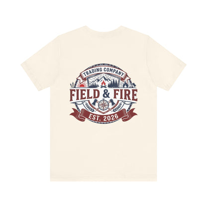 FNF Medallion Unisex Jersey Short Sleeve Tee - Red & Blue Design