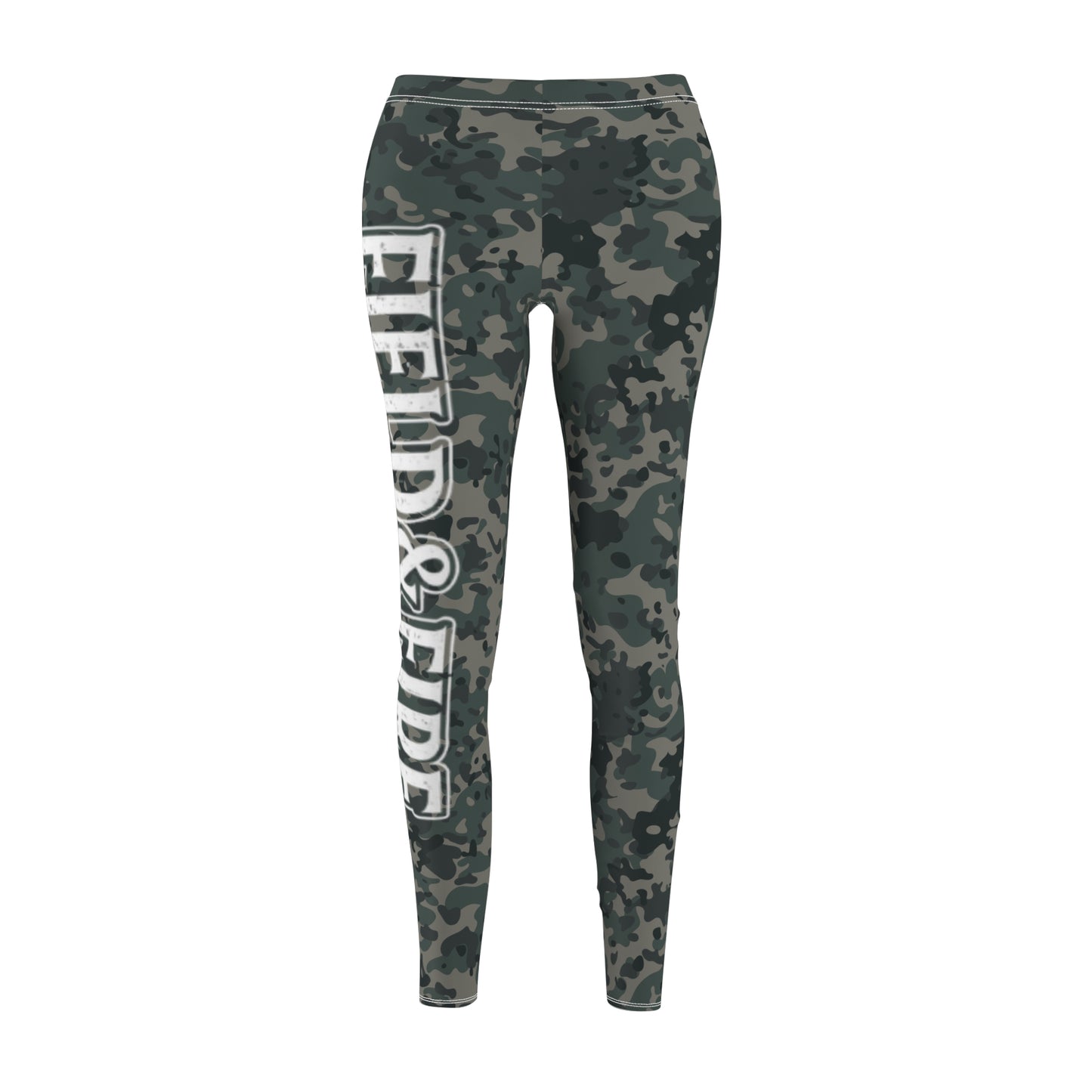 Deep Pine Shadow Women's Cut & Sew Casual Leggings (AOP)