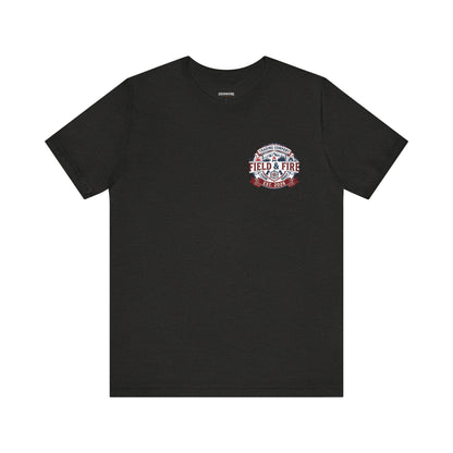 FNF Medallion Unisex Jersey Short Sleeve Tee - Red & Blue Design