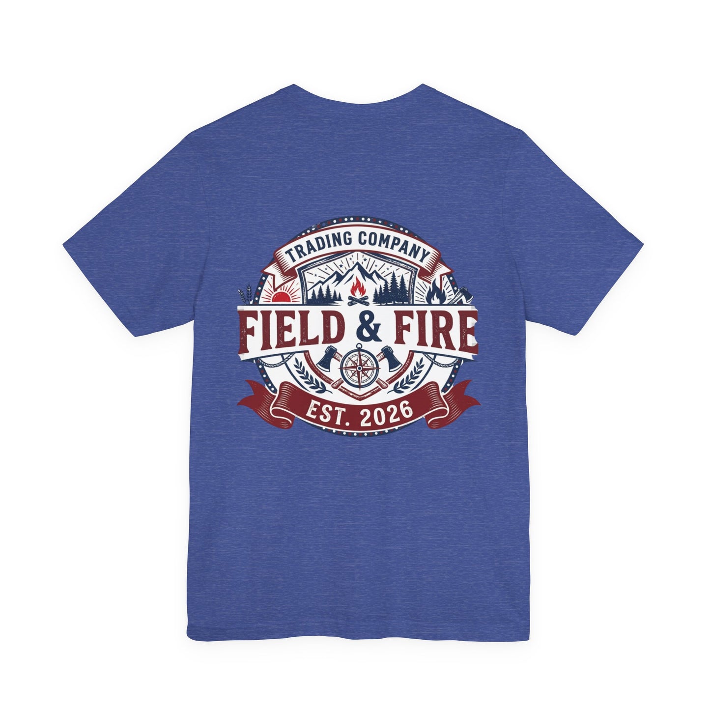 FNF Medallion Unisex Jersey Short Sleeve Tee - Red & Blue Design