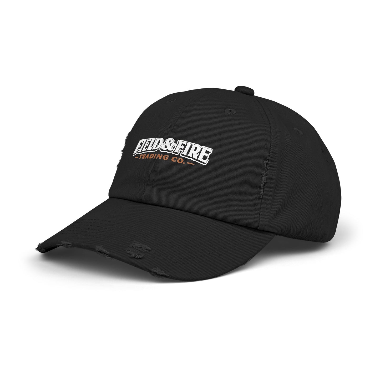 FNF Unisex Distressed Cap - Black