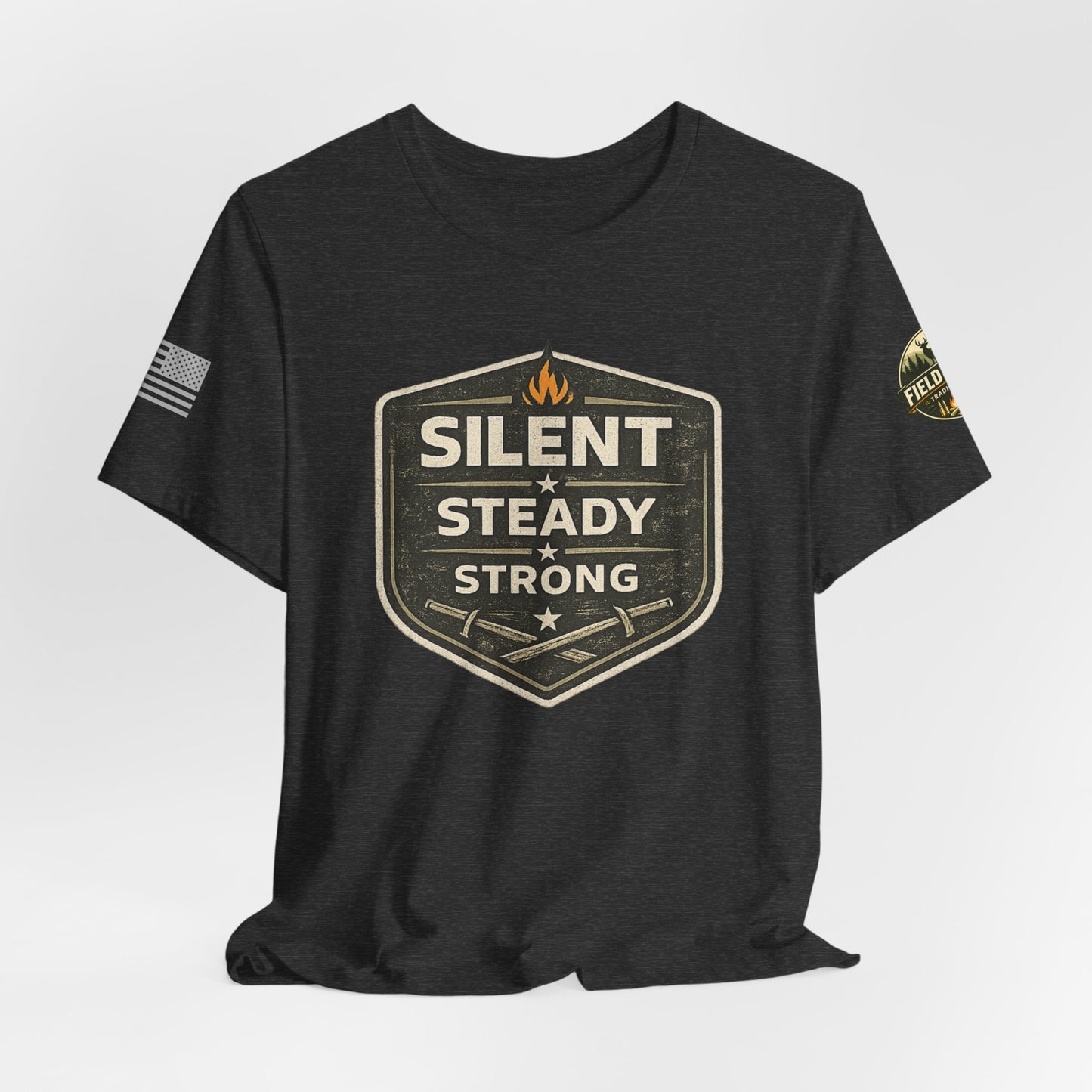 Silent Steady Strong Unisex Jersey Short Sleeve Tee