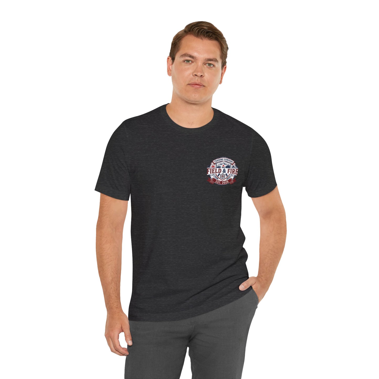 FNF Medallion Unisex Jersey Short Sleeve Tee - Red & Blue Design