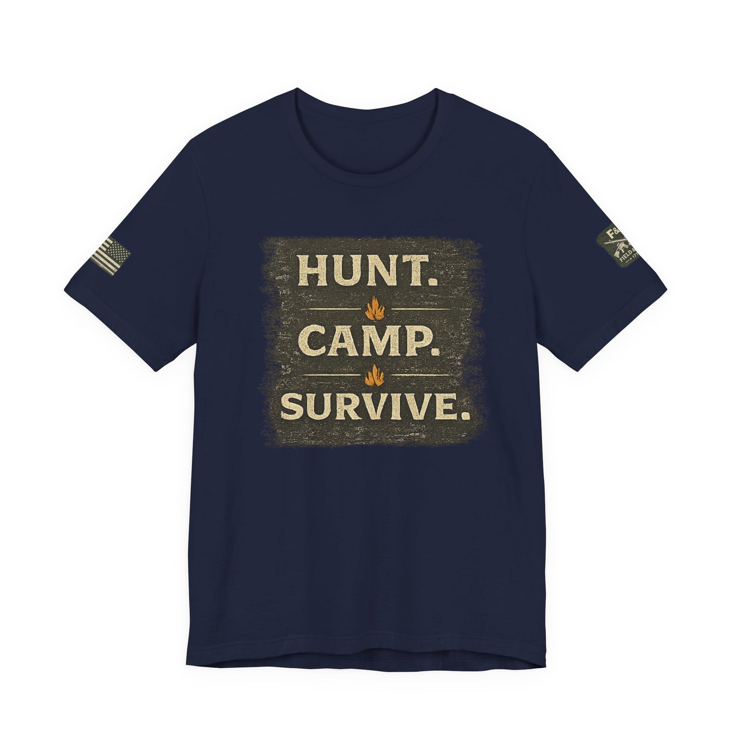 Hunt Camp Survive Unisex Jersey Short Sleeve Tee