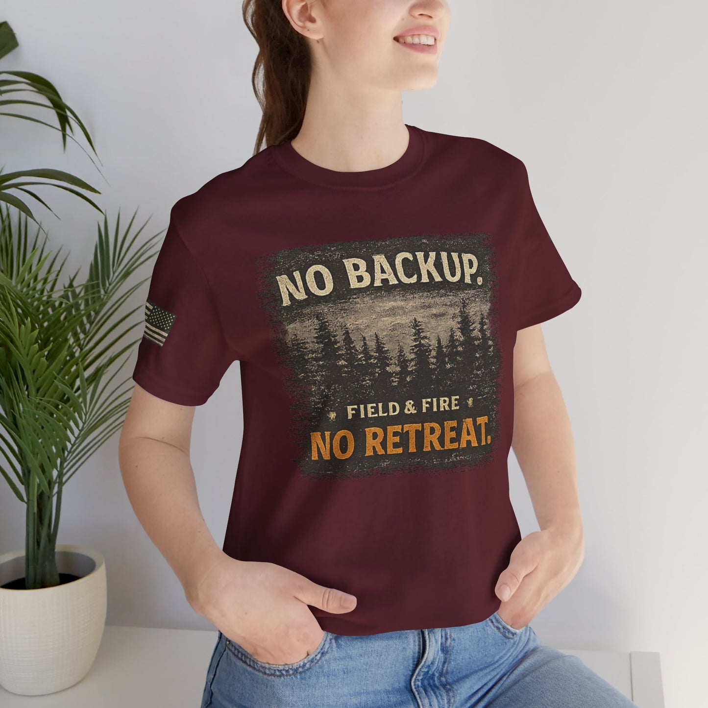 No Backup Unisex Jersey Short Sleeve Tee