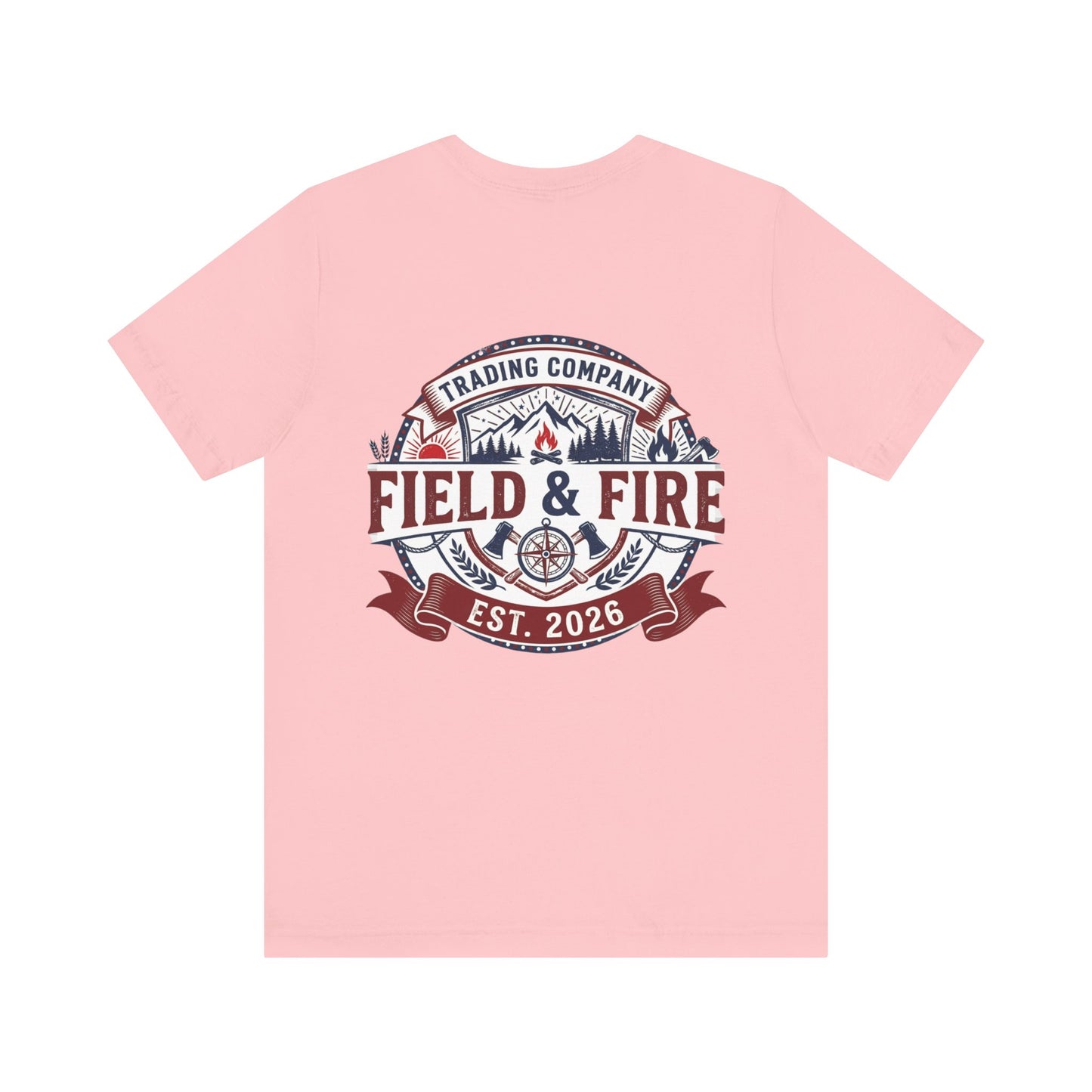 FNF Medallion Unisex Jersey Short Sleeve Tee - Red & Blue Design