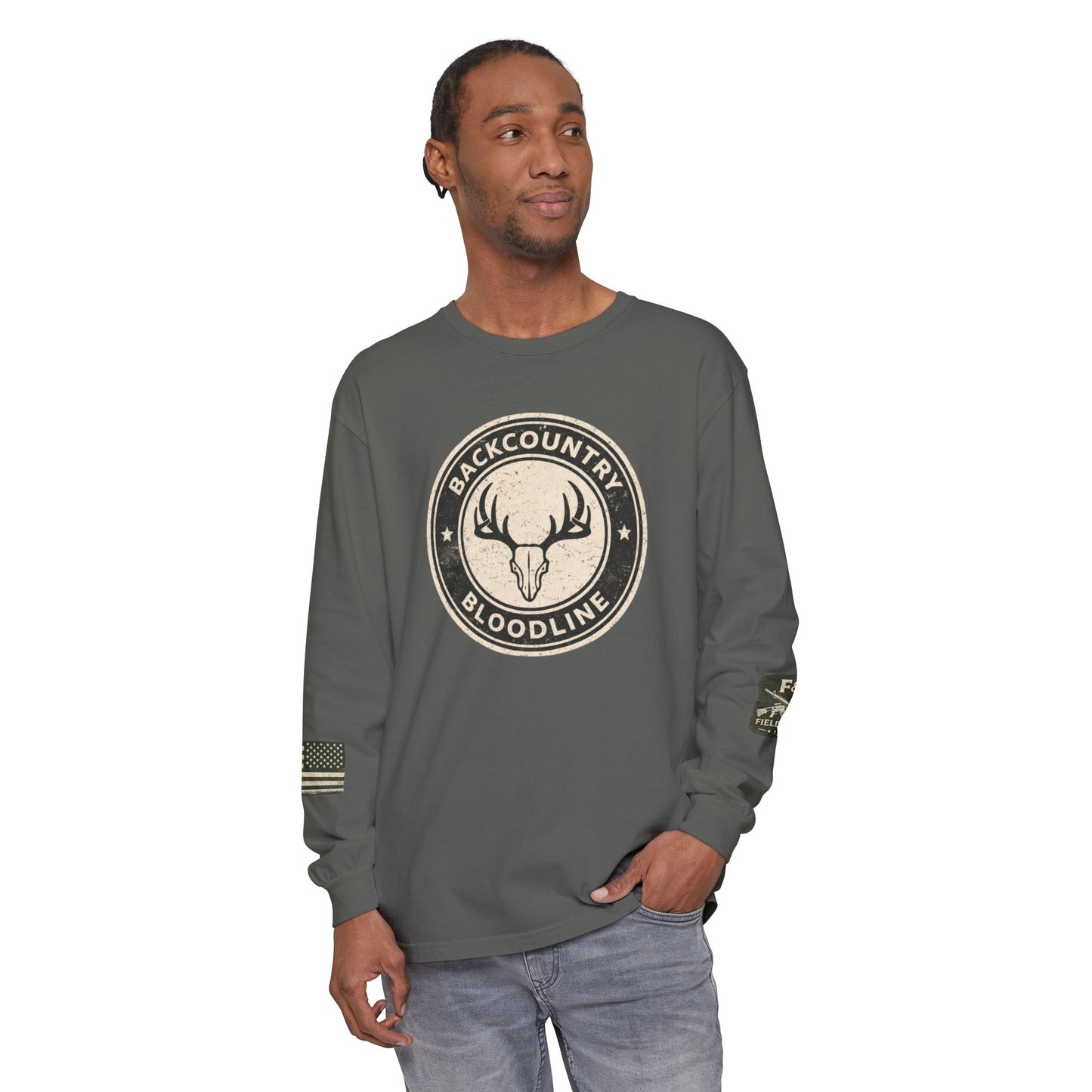 Backcountry Bloodline Unisex Garment-dyed Long Sleeve T-Shirt